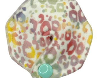 Pastel Leopard Print Tubie Pad for Feeding Tube/Suprapubic Catheter
