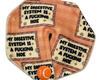 My Digestive System is een hoeskussentje voor voedingssonde/suprapubische katheter