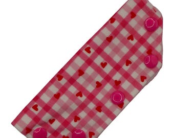 Love Hearts on Check Catheter Valve/Feeding tube Port cover/Mini TPN Single Lumen