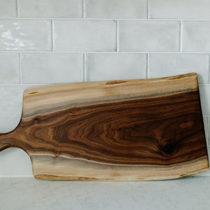 Walnut live edge charcuterie board