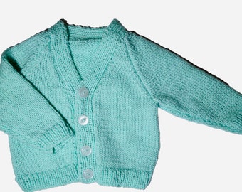 6-12 months ~ Hand knitted cardigans ~ Little Froggy Knits