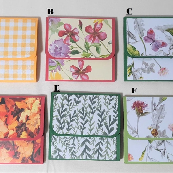 Fall Florals Post-It Note Holders (3x3) Personalized Memo Pads, Party Favors, Office Gift, Teacher Gift, Secretary Gift, Paper Craft Gifts