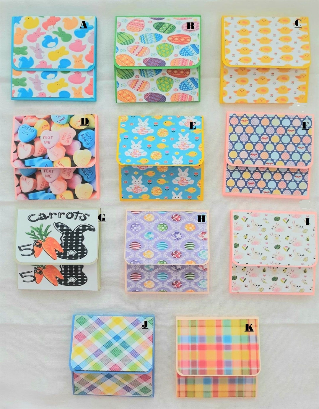 Easter Postit Note Holders 3x3 Personalized Memo Pads, Party Favors