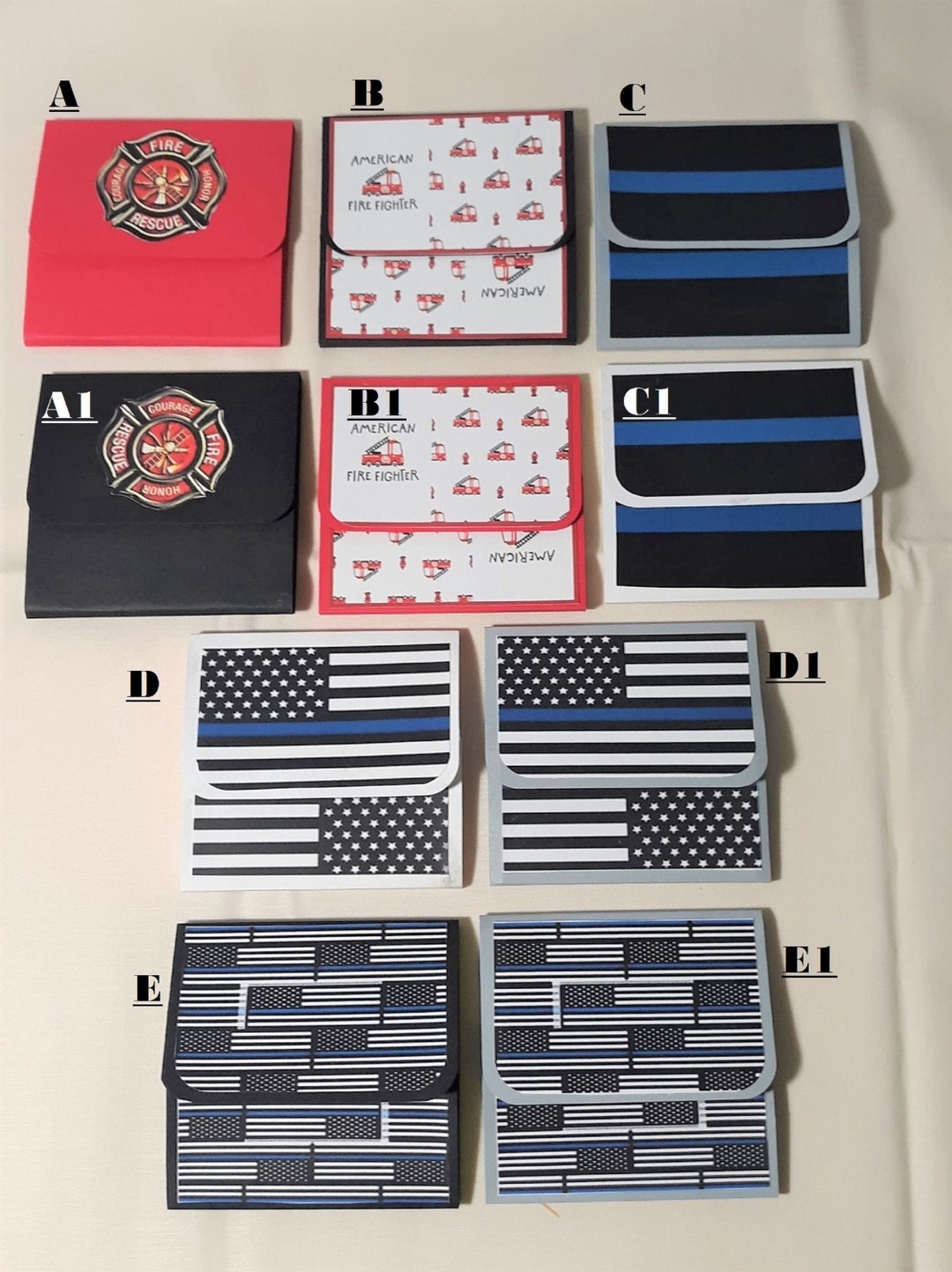Police Fireman Law Enforcement Sticky Note Holders 3x3 Personalized