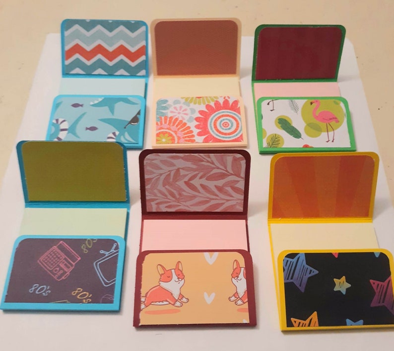 Sticky Note Holders 3x3 Iconic Designs Personalized Memo Pads,party