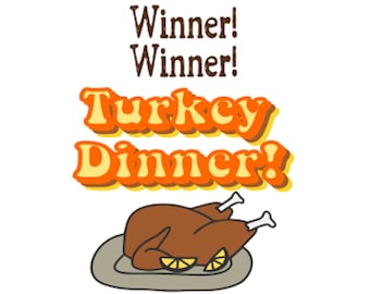 Winnaar Winnaar Turkije Diner, Digitale Download, PNG, SVG, Sublimatie, Vinyl HTV, T-Shirts, Mokken, Thanksgiving Decal