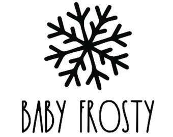 Rustiek kerstornament, SVG / PNG-ontwerp, baby frosty, digitale afbeelding voor vinyl HTP, stickers of sublimatie