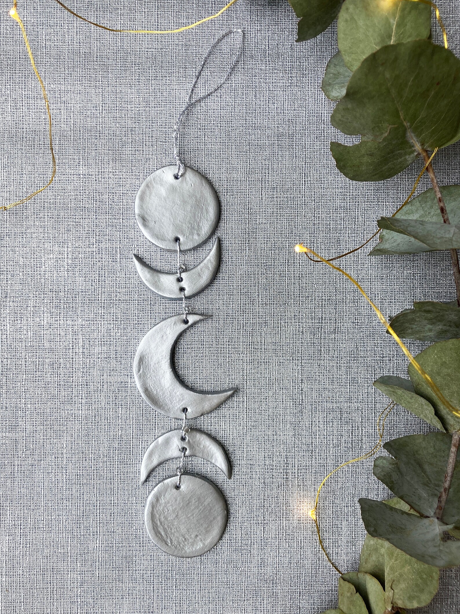 Moon Phases clay wall decoration Etsy