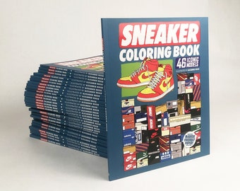 Sneaker Coloring Book | Adult Coloring book | 46 iconic models | Illustrated by: Alexander Rosso