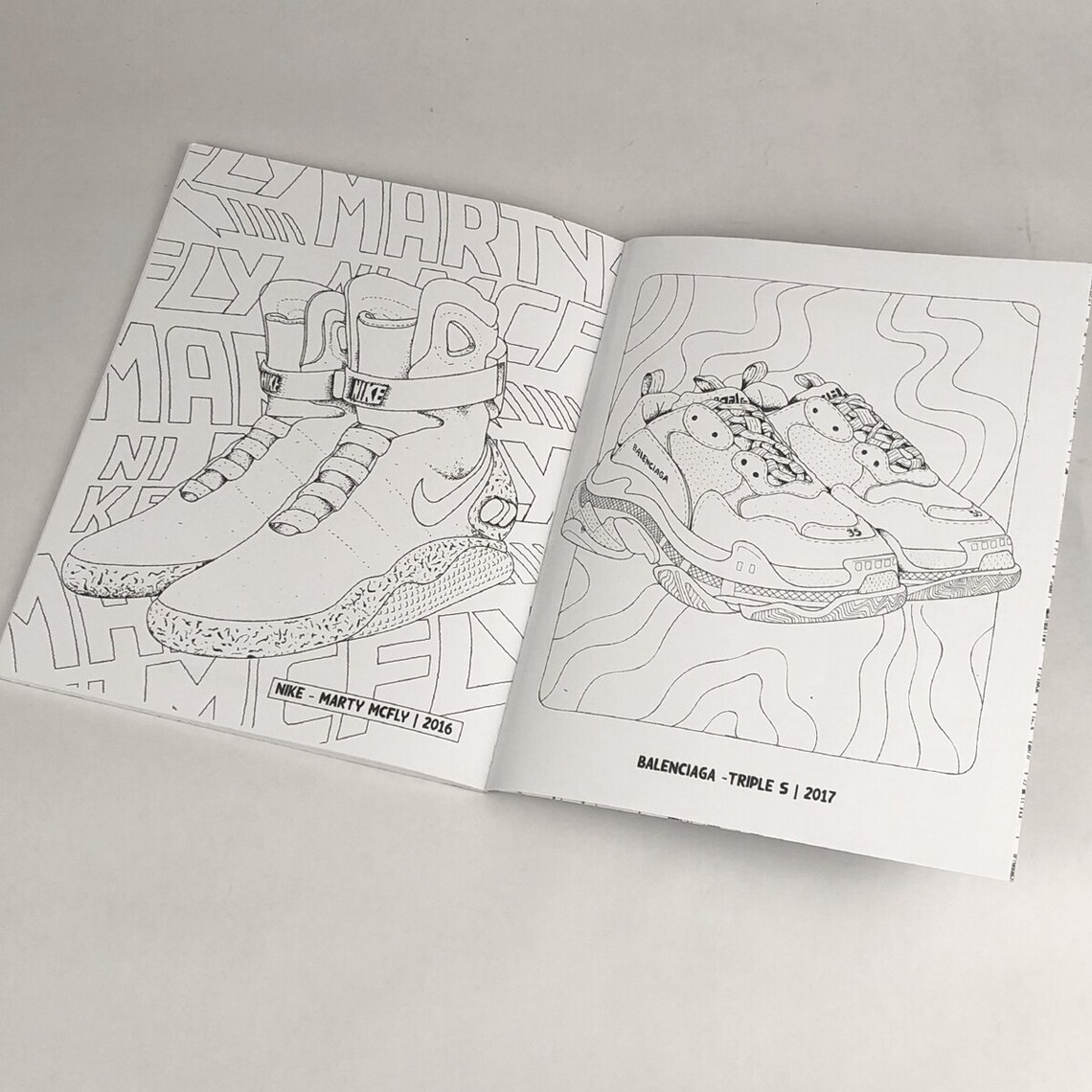 Sneaker Coloring Book Adult Coloring Book 46 Iconic Models | Etsy