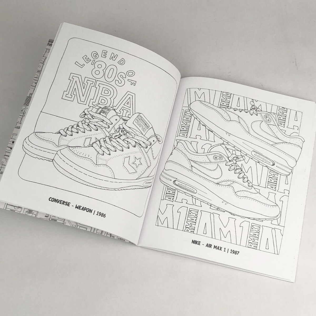 Sneaker Coloring Book Adult Coloring Book 46 Iconic Models - Etsy