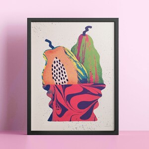 Impreso - Jarrón de Papaya / Edición Limitada / Cartel firmado y numerado