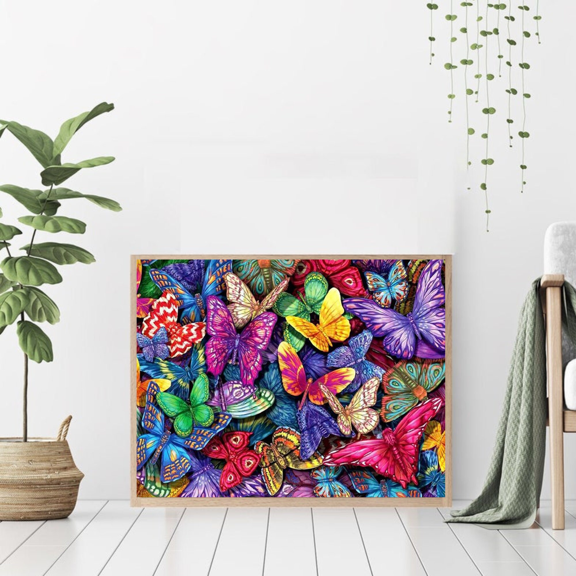 Paint by Number Kit for Adult Kids Beginner Butterfly Paradise Etsy