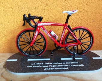 trofeo ciclismo - bicicletta in miniatura con base personalizzata - Regalo ciclista - mountain bike - bici da corsa