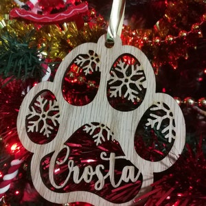 Christmas decoration - personalized dog and cat Christmas ball