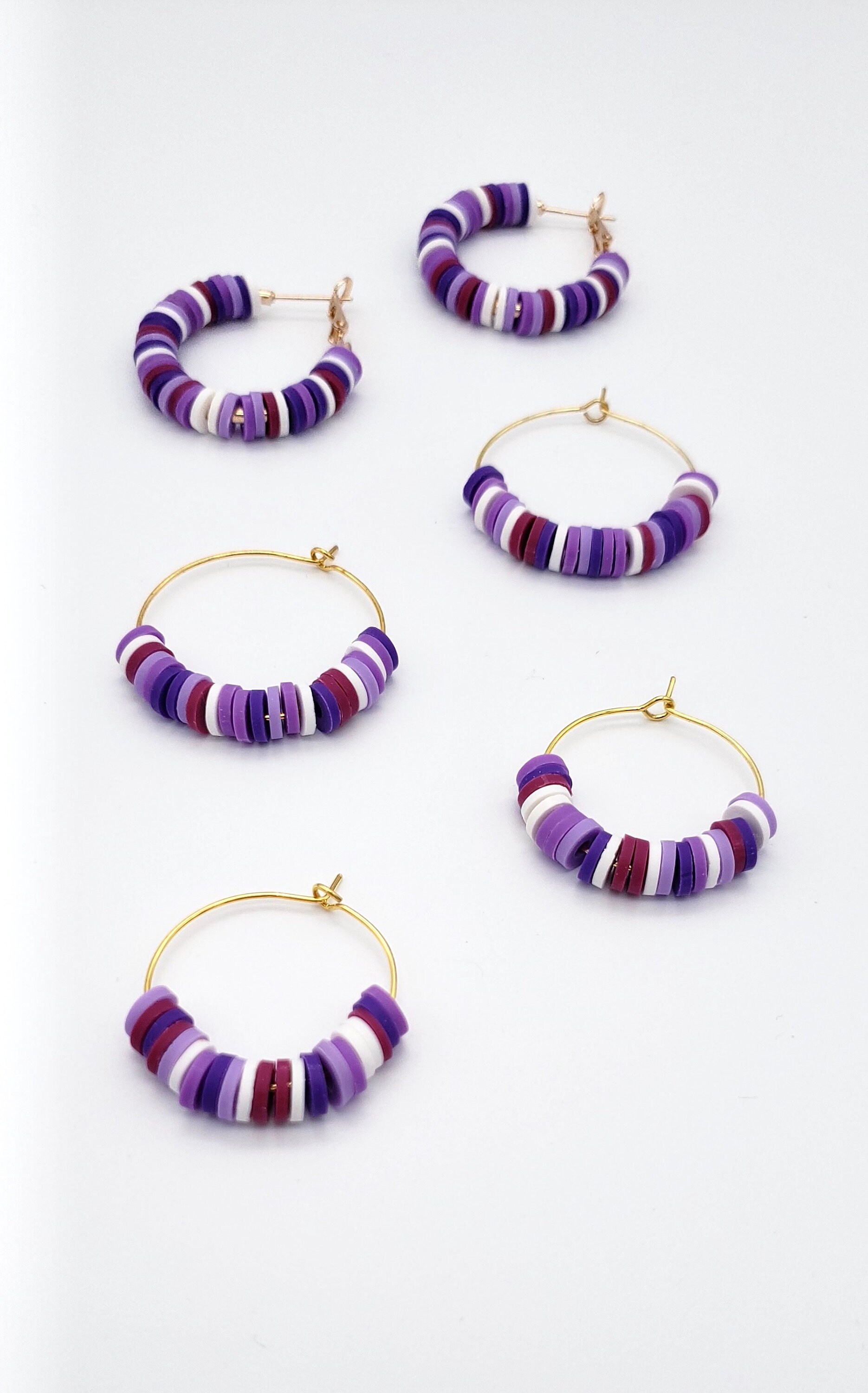 Heishi & Sterling Silver Pearl Hoop Earrings