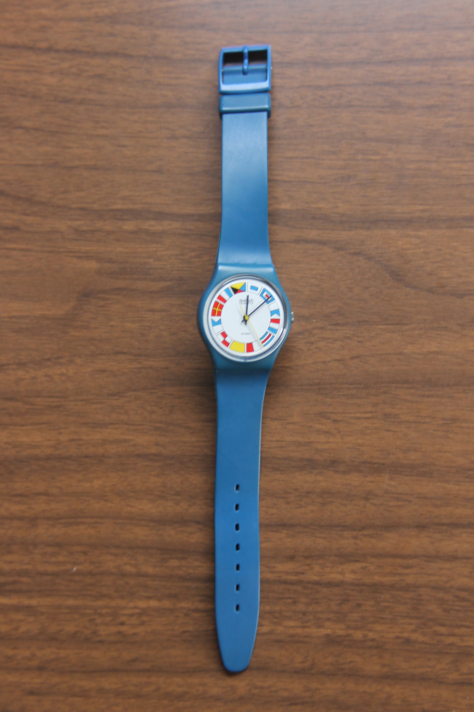 Swatch GS101 - 12 Flags / Year 1984 * Vintage / Highly Swatch GS101 - 12 Flags / Year 1984 * Vintage / Highly