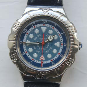 Swatch Irony Scuba YDS104 - WindJammer / AG1995 * Vintage - Blue