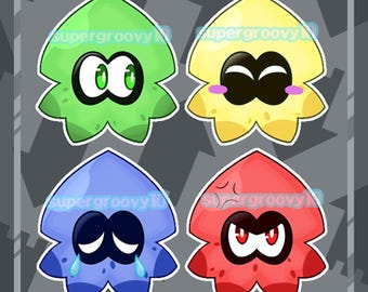 スプラトゥーン インクリングガール ロゴ デカール / ステッカー