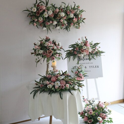 Wedding Sign Flowers Wedding Flower Arrangement Etsy