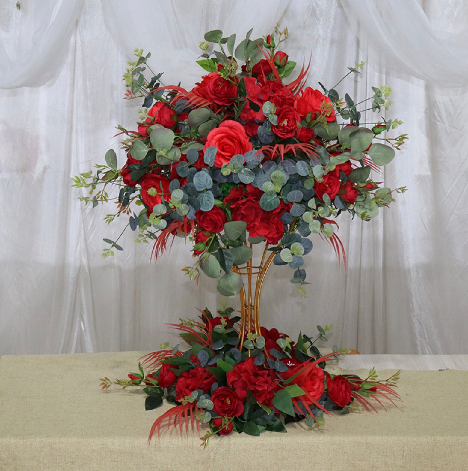 Artificial Flower Centerpieces Flower Ball Wedding Etsy
