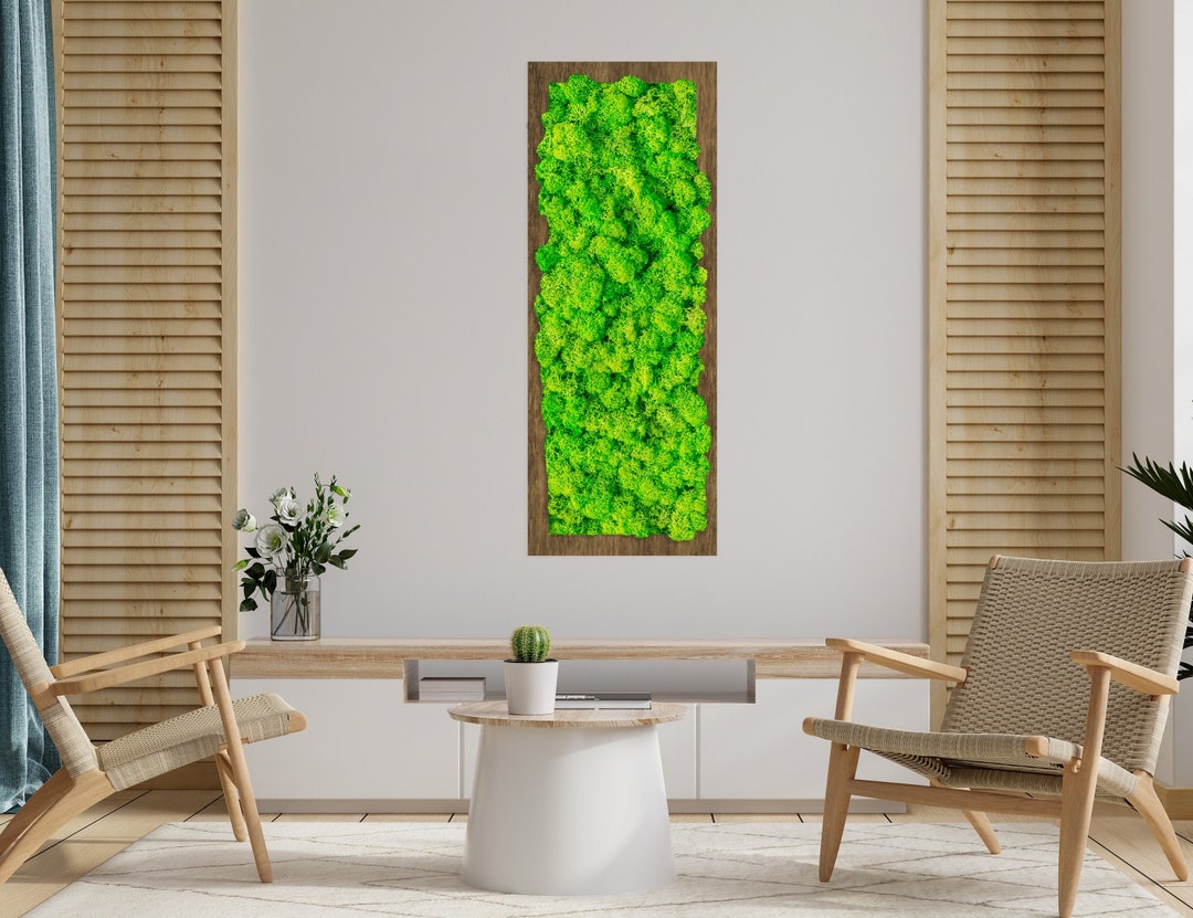 Moss Wall Frame Moss Wall Art Moss Wall Decor Moss Wall Etsy