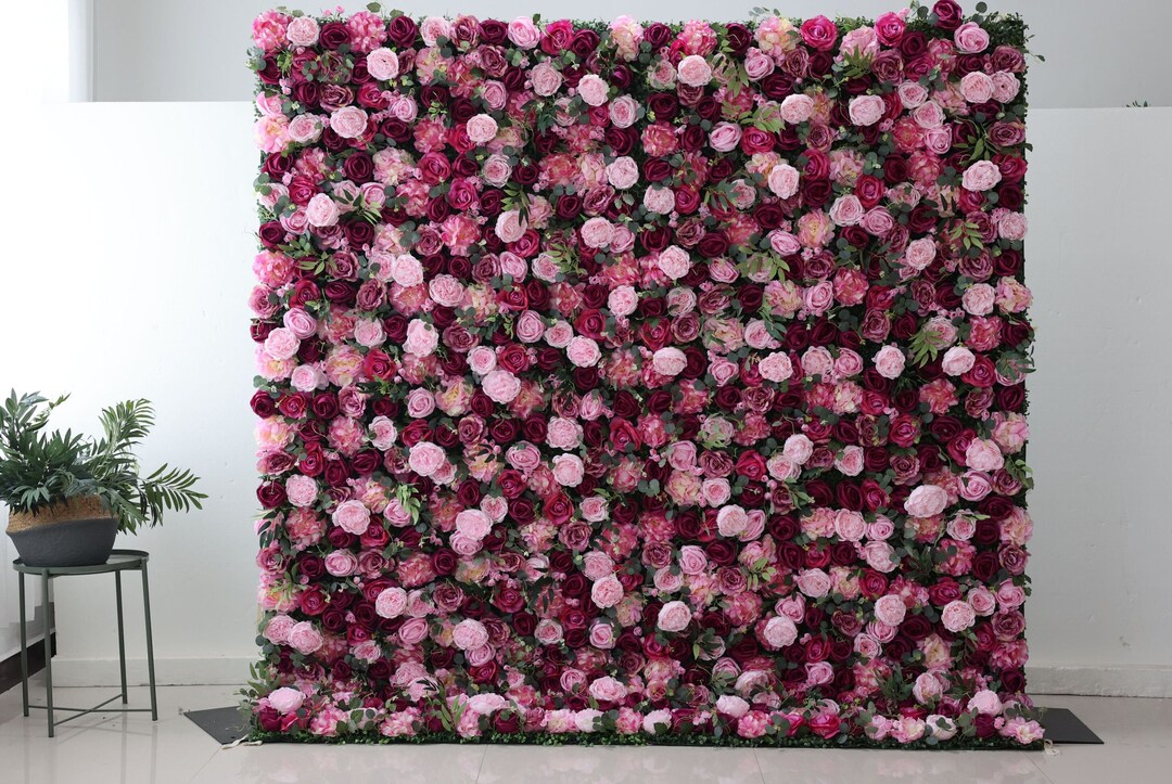 3D Flower Backdrop Party Photo Backdrop Artificial Flower Etsy