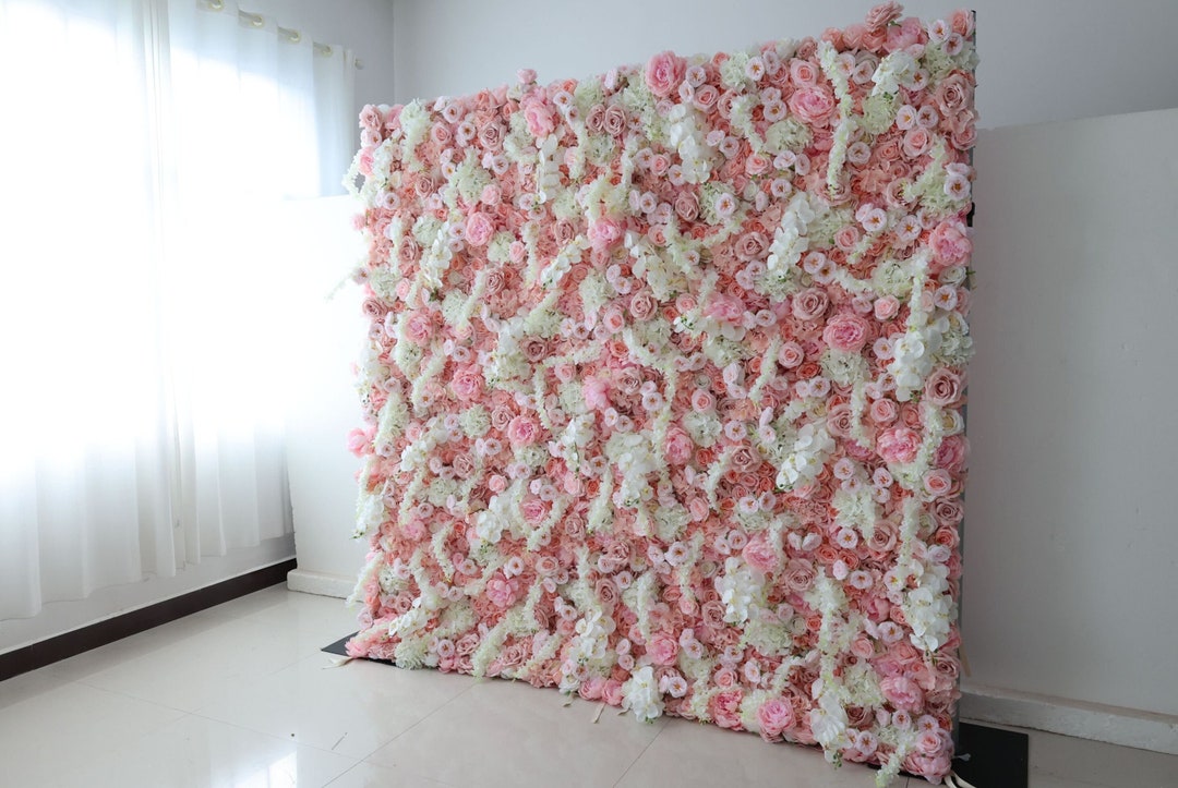 3D Flower Backdrop Flower Wall Panel Flower Wall Decor Etsy