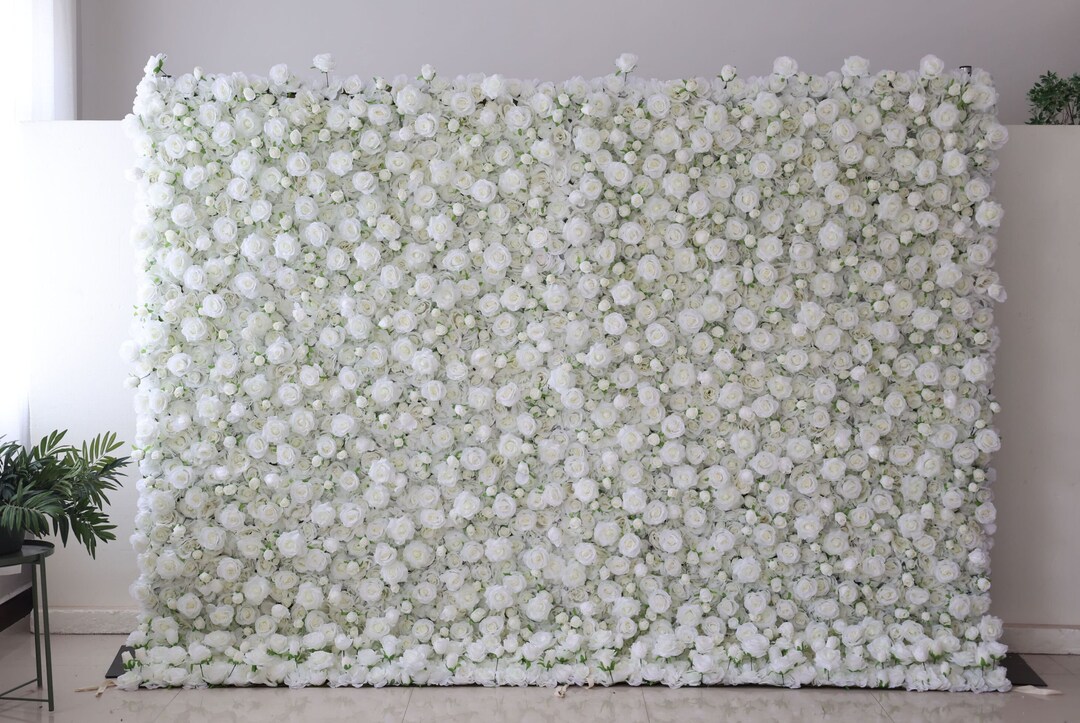 White Flower Backdrop White Flower Background 3D Flower Etsy