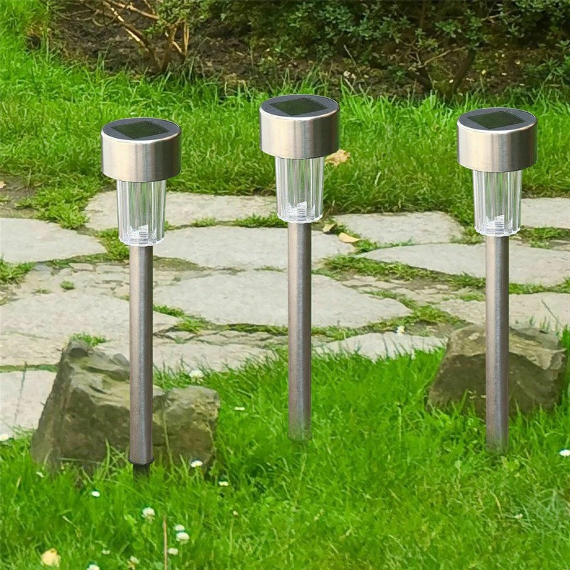 16PCS Solar Garten Lichter Outdoor Landschaft Lichter Garten Etsy
