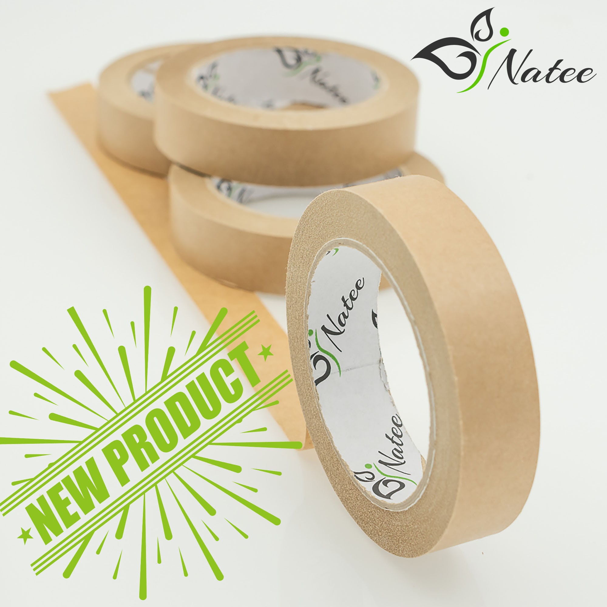 Brown Kraft Paper Packaging Tape Self Adhesive Ecofriendly Etsy UK