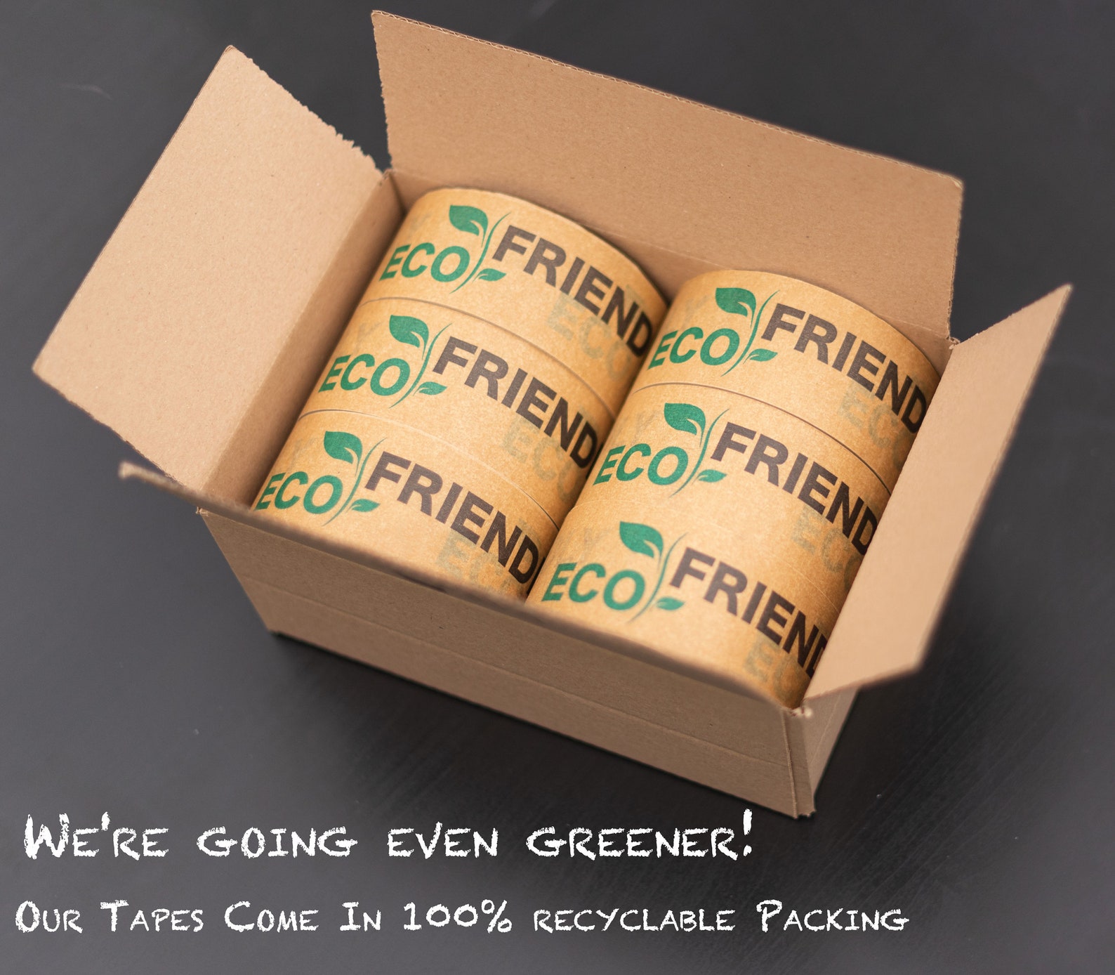 Paper Packaging Tape Fully Recyclable Ecofriendly Printed Etsy UK