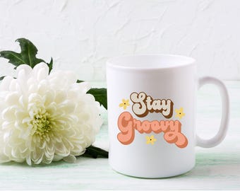 Stay Groovy Svg Cut File Cricut Silhouette Digital Download Retro Design Hippie Graphics Boho Svg Good Vibes Groovy Printable Peace Sign