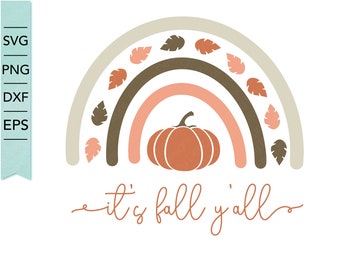 It's fall y'all SVG, PNG, DFX, and eps / fall crafting files / autumn svg