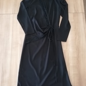 Vintage Black Women's Dress Wedding Gown