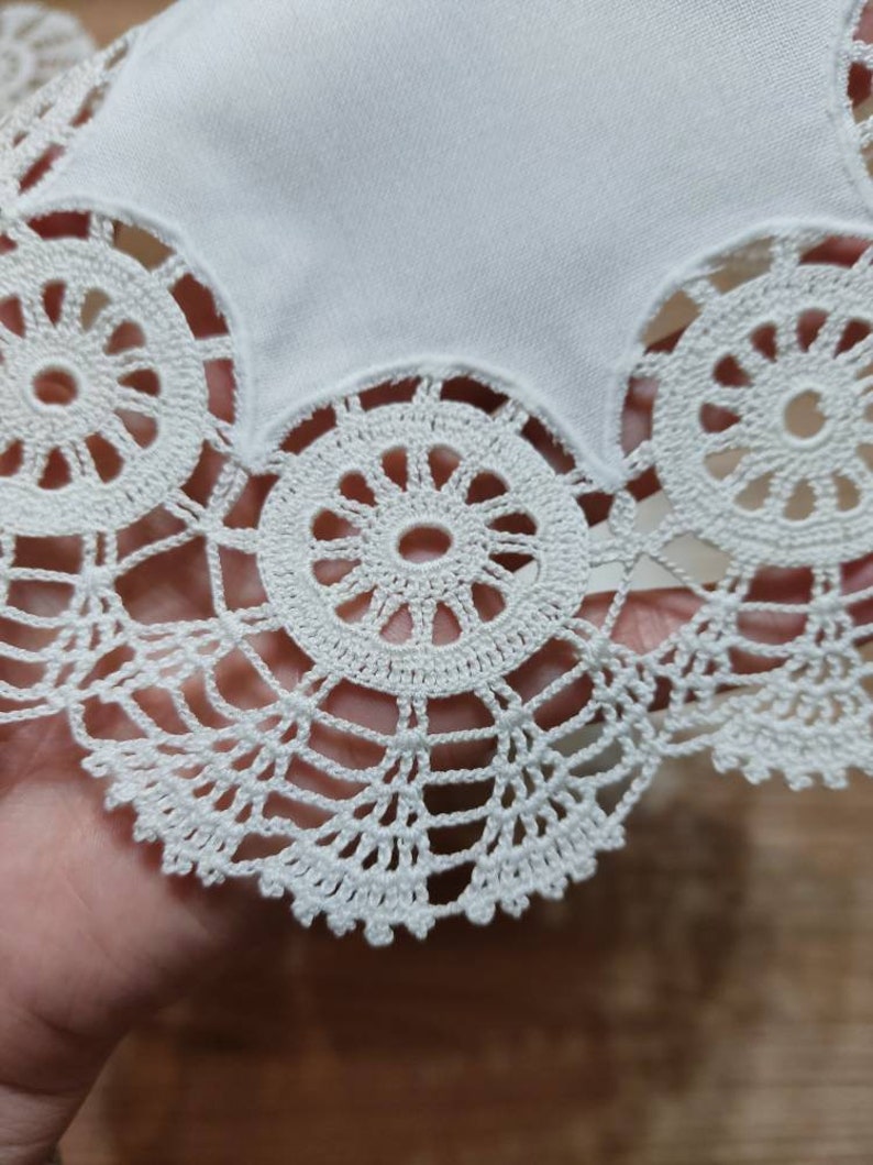 Vintage White Crochet Lace Doilies Napkin - Etsy