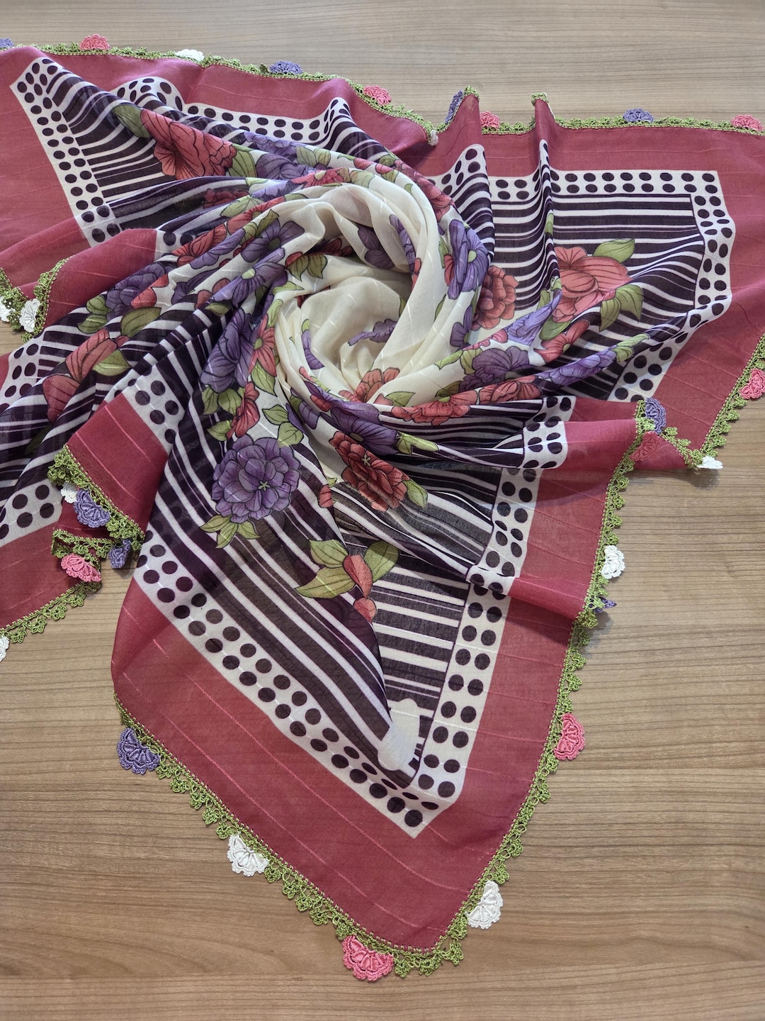 Tülbent Oya Scarf - Etsy