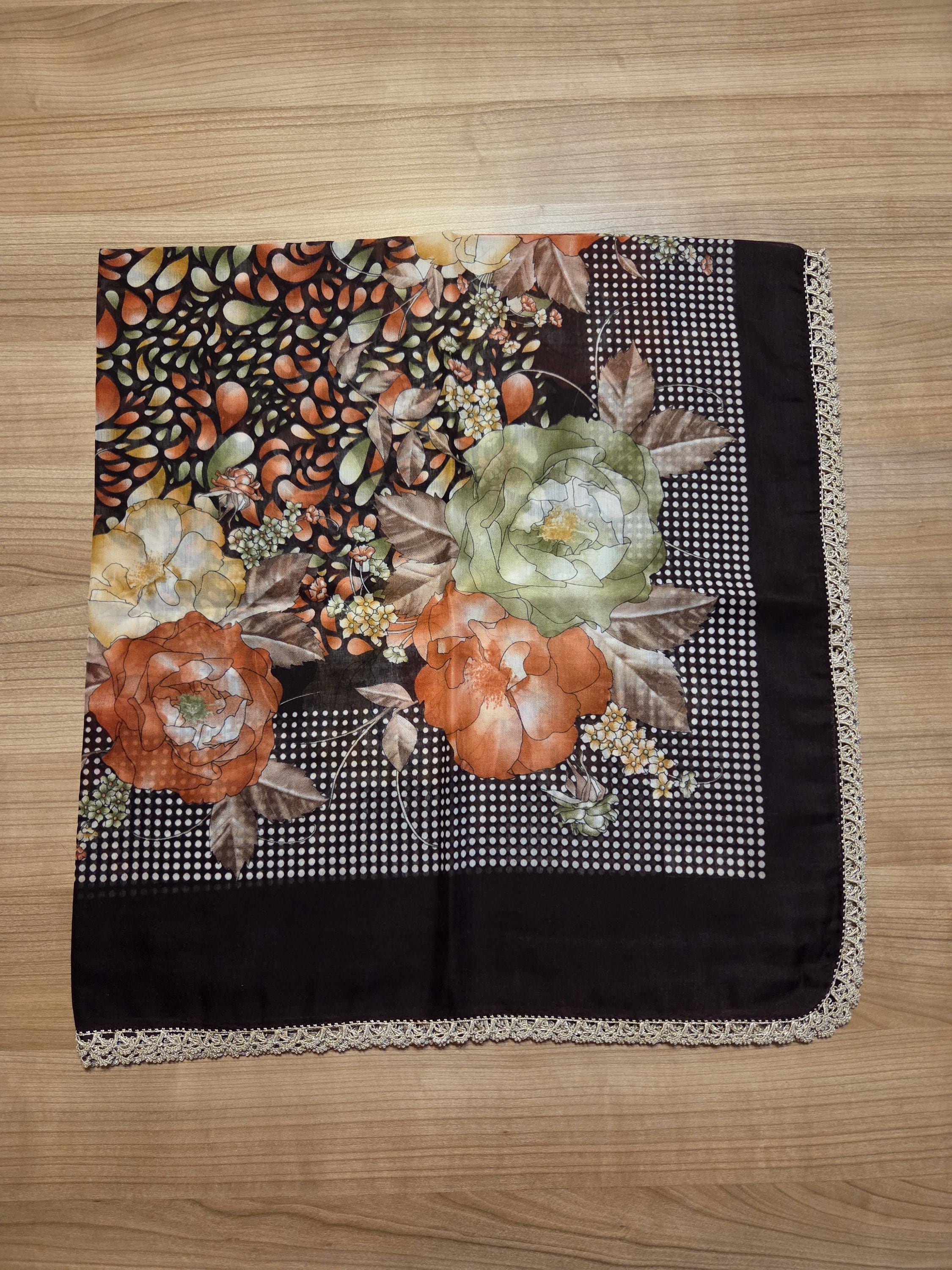 Turkish Brown Oya Scarf - Etsy