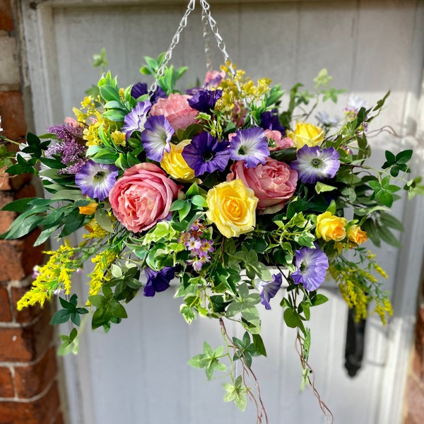 Artificial Hanging Baskets Etsy UK