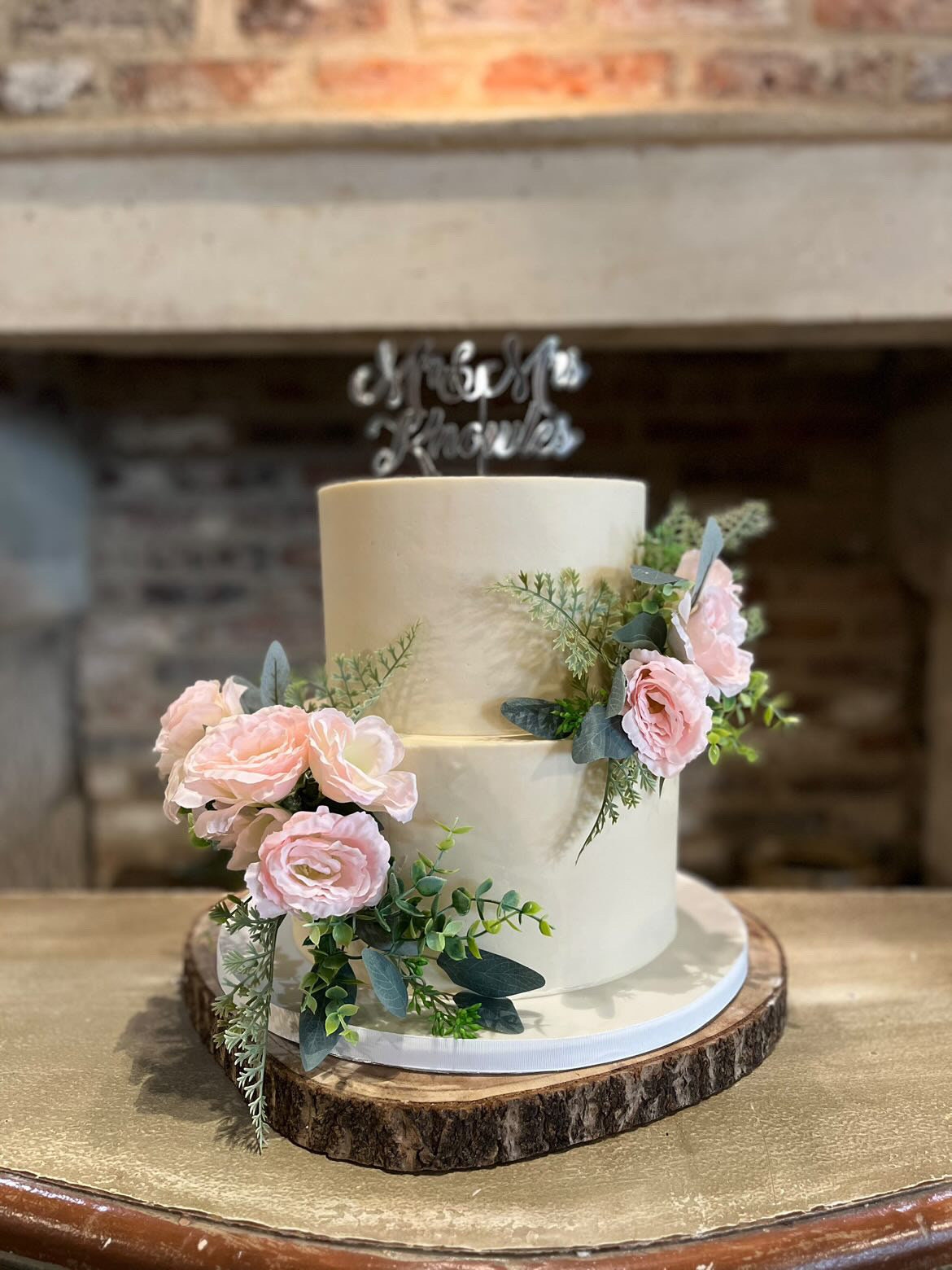 Luxury Silk Wedding Cake Flowers