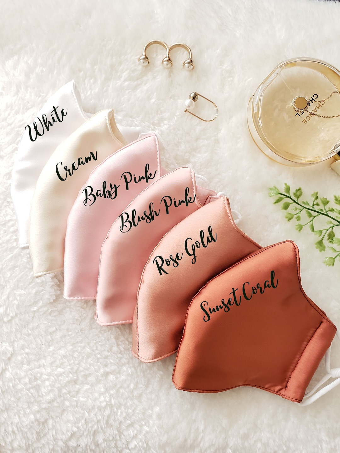 Luxury Silk 3 Layers Masks, Adjustable/washable Soft Reusable Women