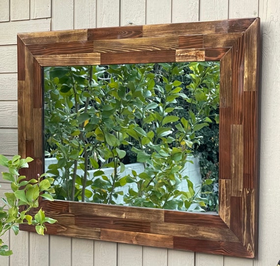 Rustic Framed Mirrors Etsy