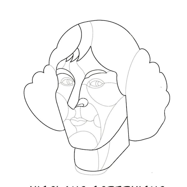 Nicolaus Copernicus stained glass pattern, window sun catcher, digital download, DIY stained glass, stained glass decor