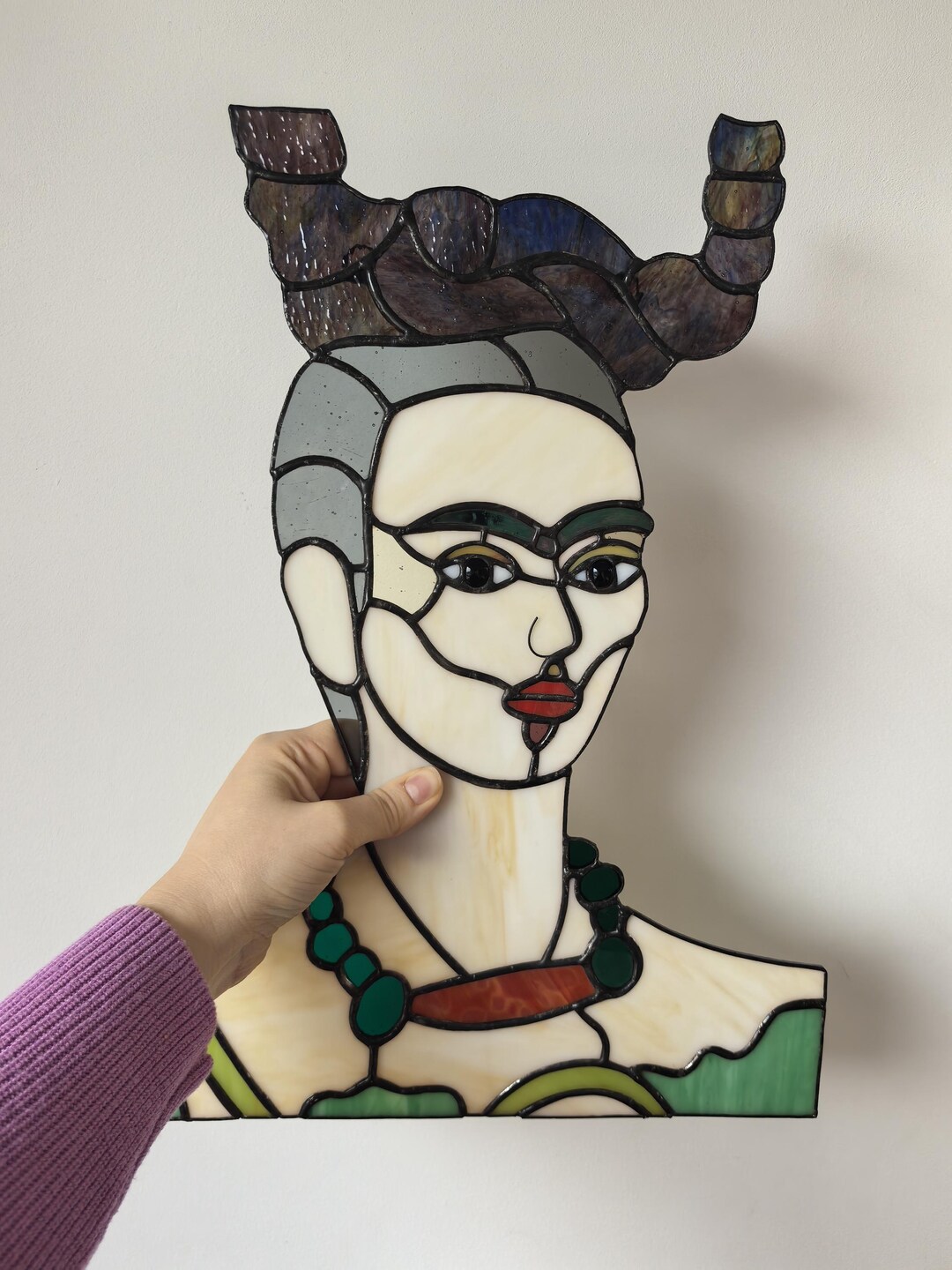 Handmade Stained Glass Art Depicting Frida Kahlo - Etsy