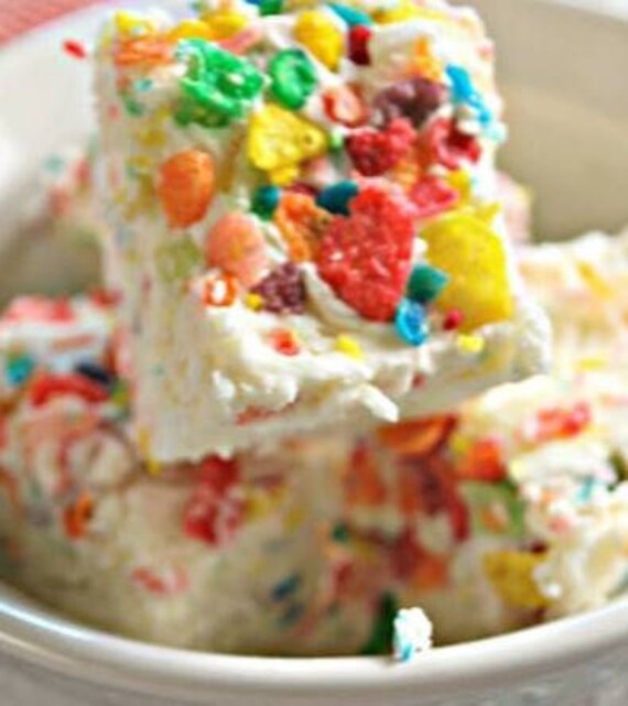 Homemade Fruity Pebbles White Chocolate Fudge Free Shipping Etsy