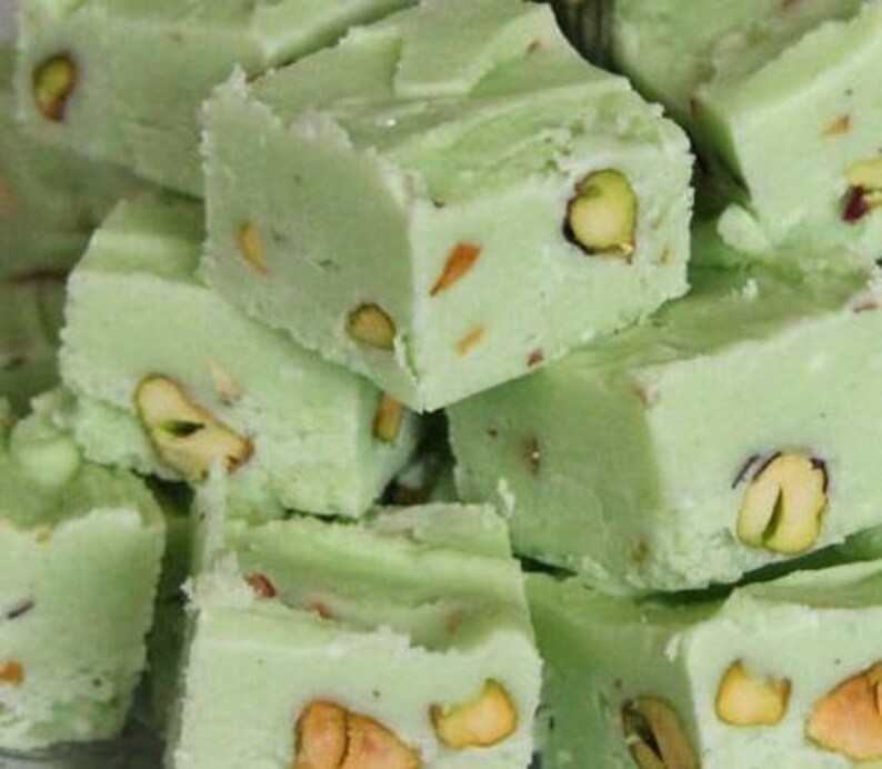 Old Fashioned Homemade Pistachio Fudge Free Shipping