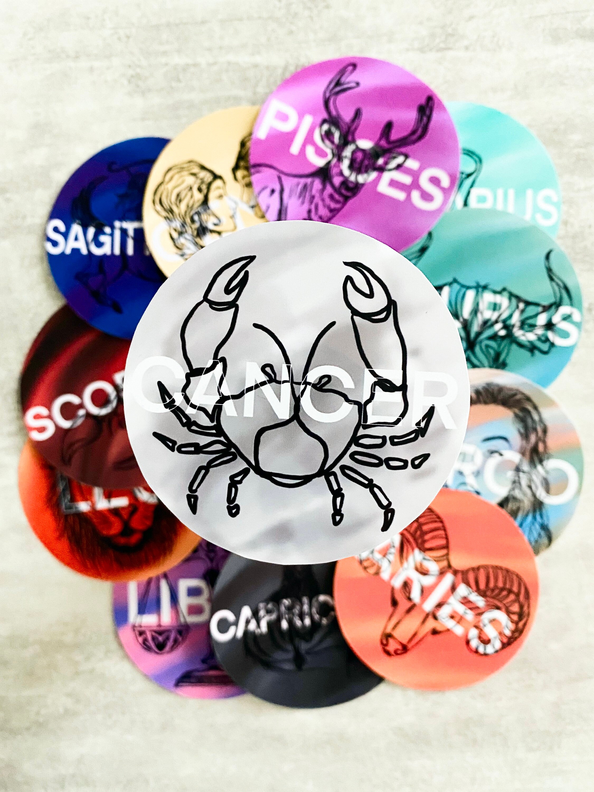 Astrology Sticker Pack Star Signs Gift Idea Laptop Decal Etsy Canada