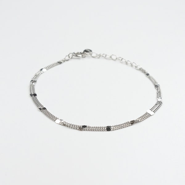 Greek Handmade Bracelet, Symi Minimalist Stackable jewellery, Made with 925 Sterling Silver, Delicate and Classy