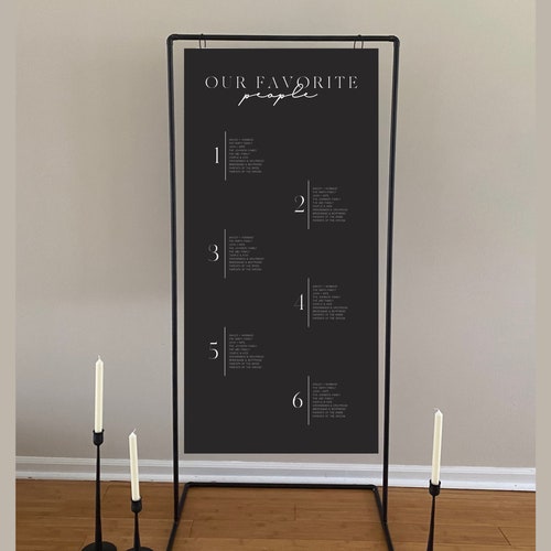 Acrylic Wedding Stand Seating Chart Stand Etsy