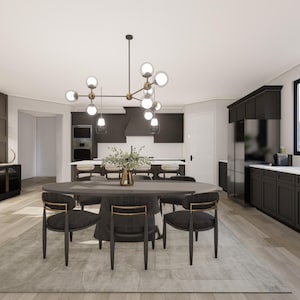 Custom Kitchen E-Design Makeover | Online Interior Design with 3D Renderings, Layout Plan + Shopping List